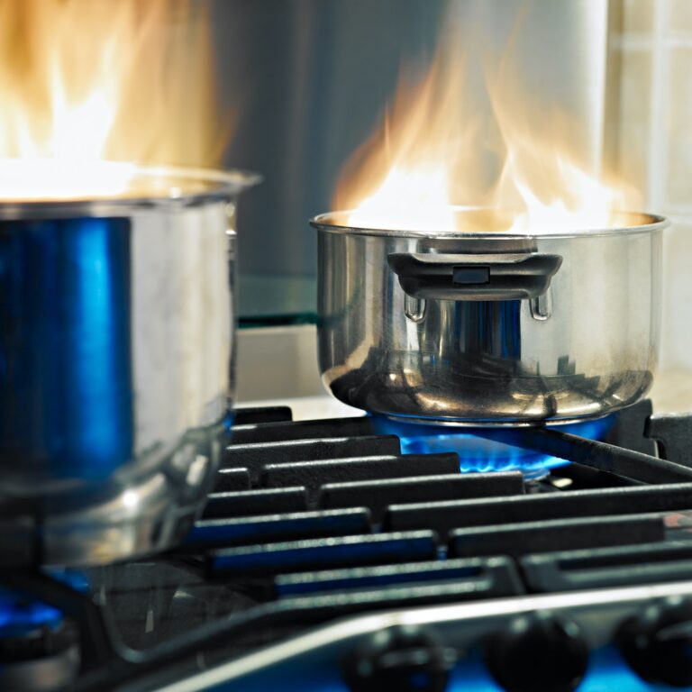 Home Accidents Pans On Fire On Stoves